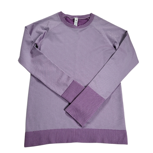 Lululemon Rest Less PulloverDiagonal Rib Wisteria Purple / Lavender Dew - Picture 14 of 14